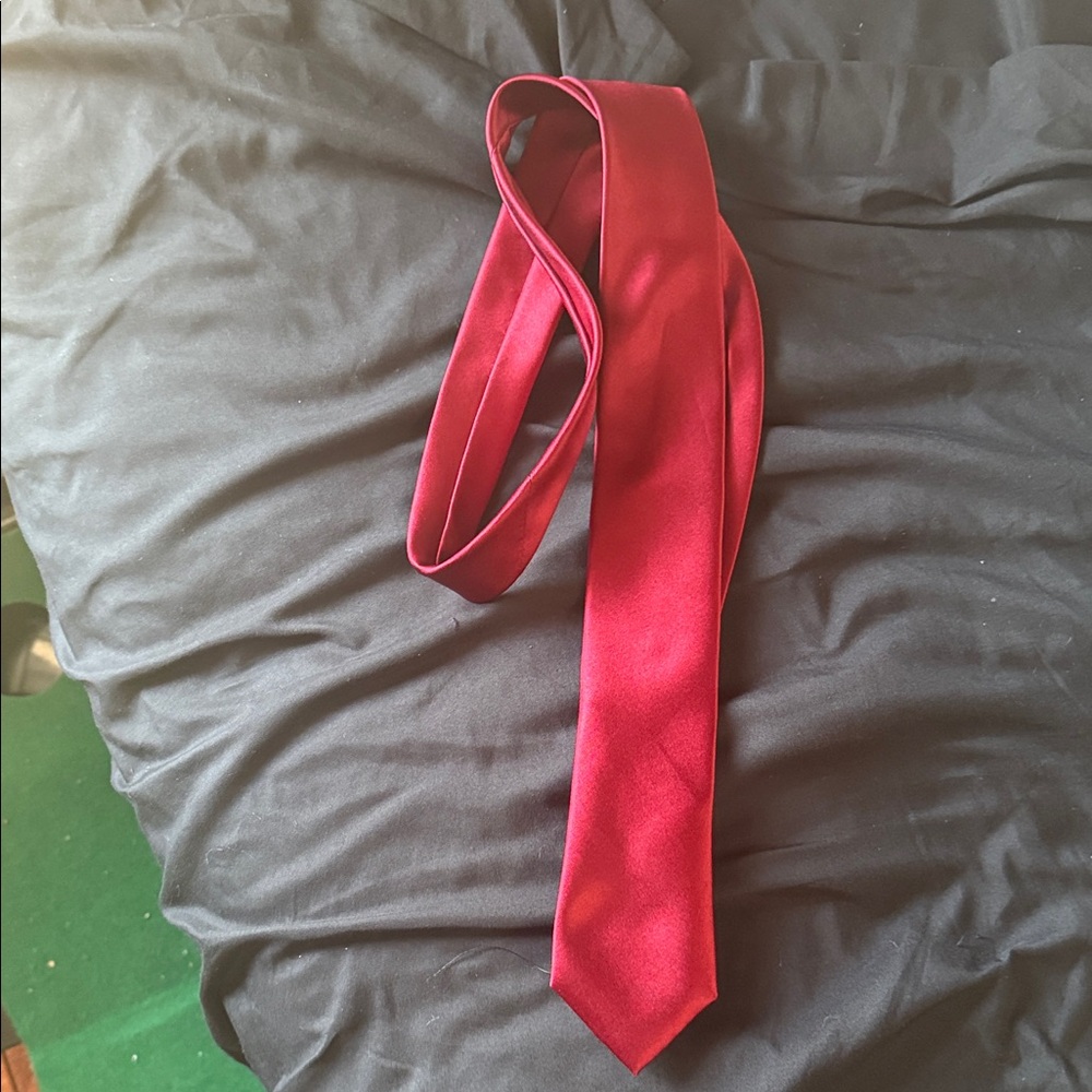 Classic Red Silk Men's Tie